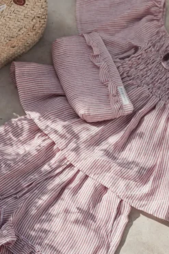 Oaklyn pellavapaita, pink stripe