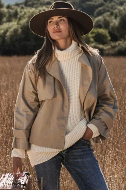 Oxford trenssitakki, beige