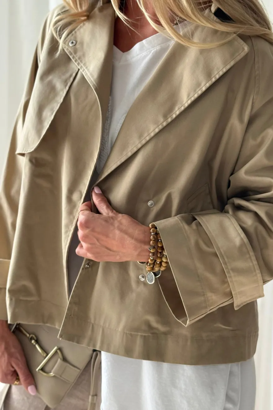Oxford trenssitakki, beige