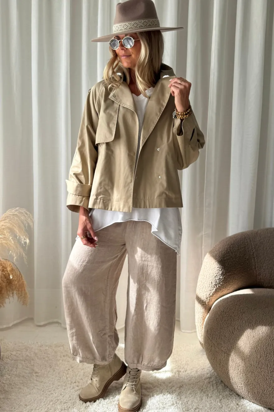 Oxford trenssitakki, beige