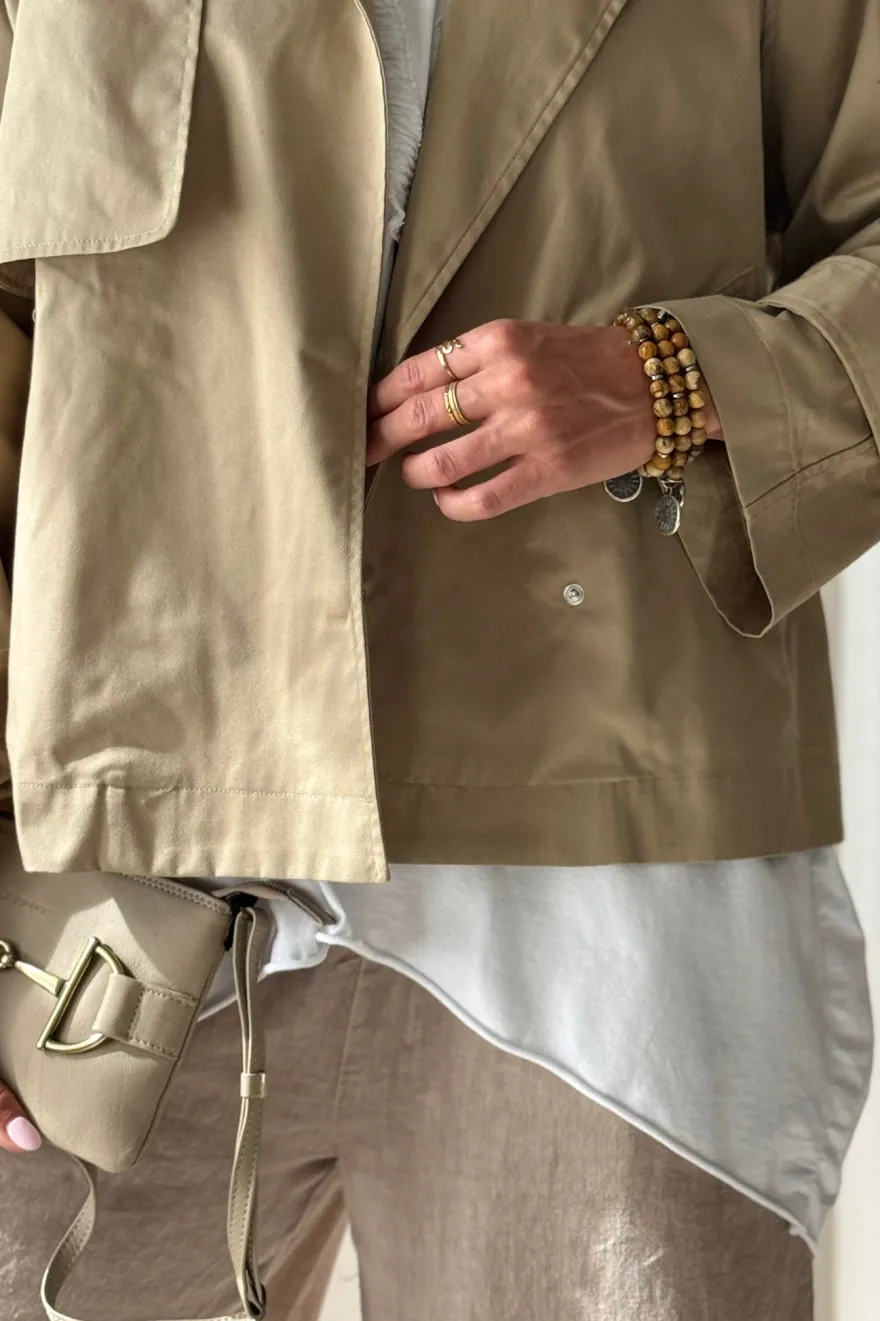 Oxford trenssitakki, beige