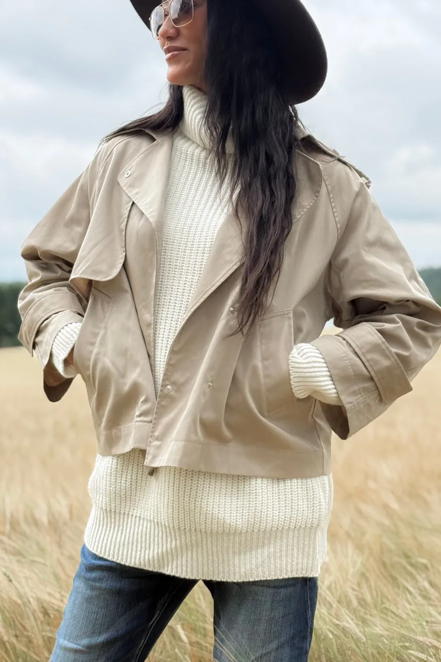 Oxford trenssitakki, beige
