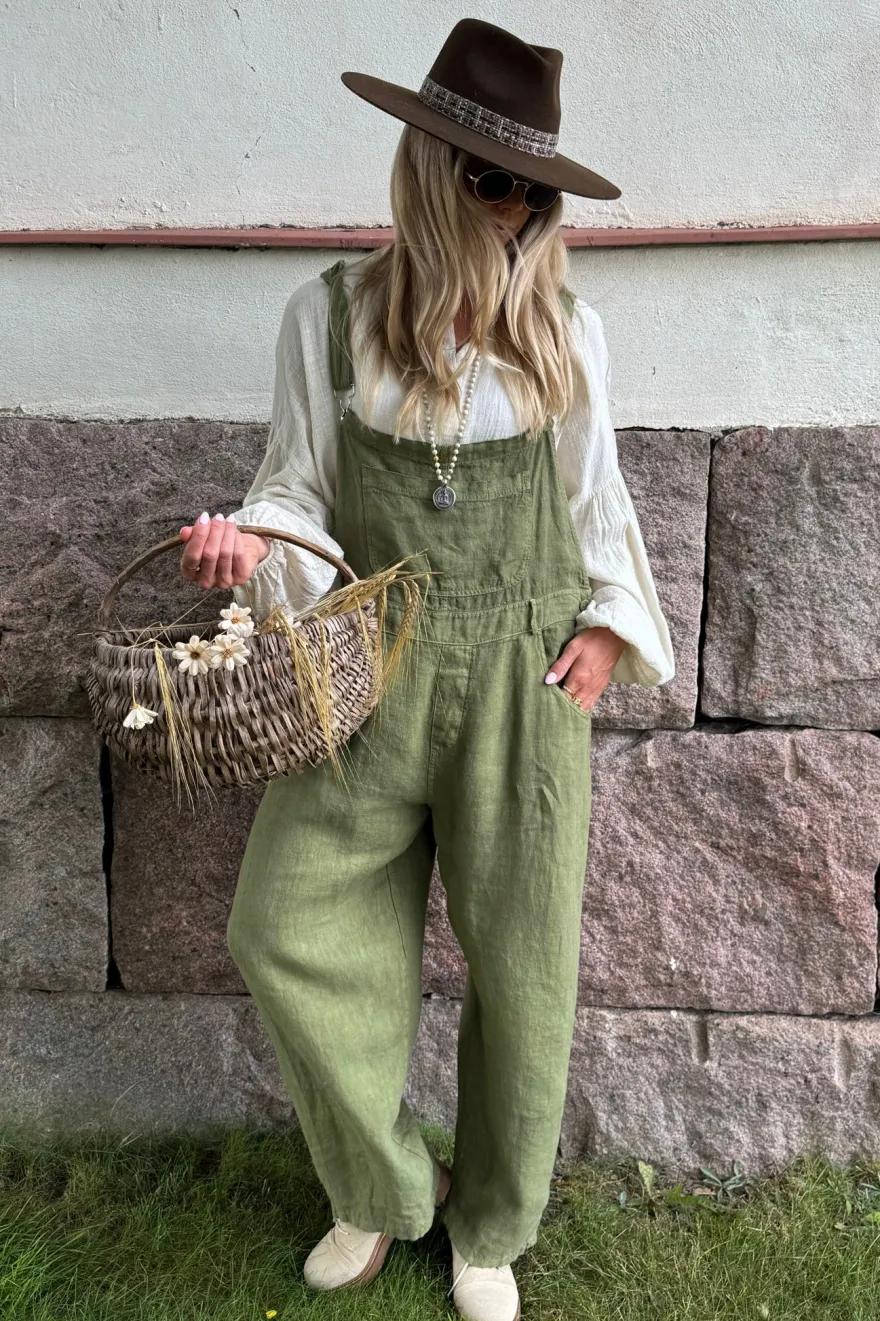Painter pellavahaalari, forest green