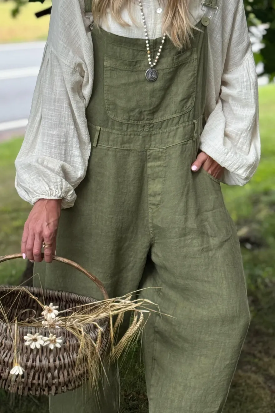 Painter pellavahaalari, forest green