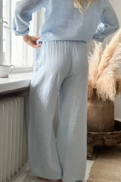 Paloma pellavahousut, vaaleansininen