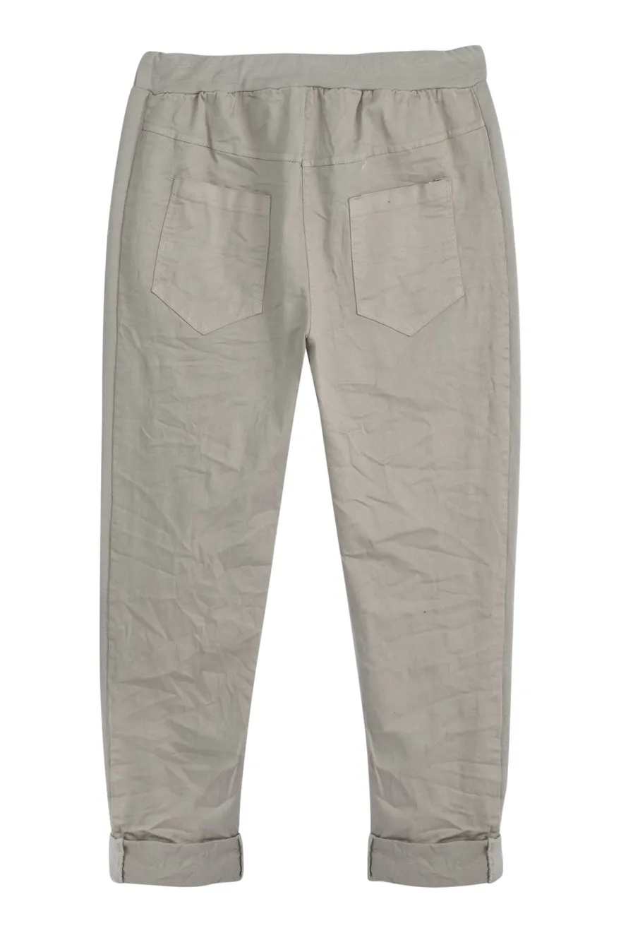 Perfect joggerit, taupe