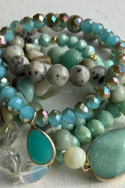 Poppy rannekoru, turquoise