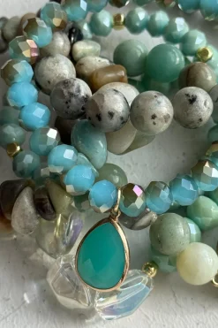 Poppy rannekoru, turquoise