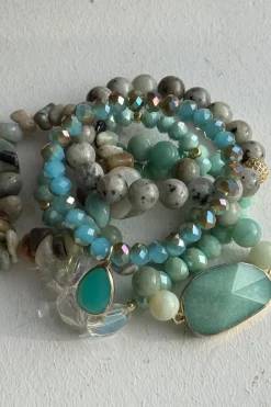 Poppy rannekoru, turquoise