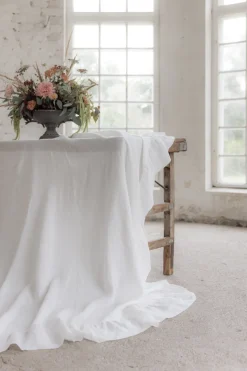 Provence pellavapöytäliina, antique white