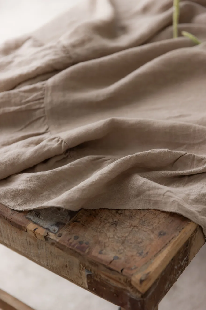 Provence pellavapöytäliina, cashmere