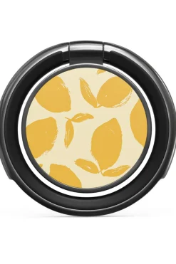 Puhelimen sormuspidike, lemon tart metallinharmaa