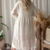 Raelle pellavamekko, vanilla