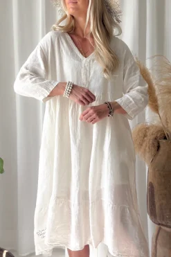 Raelle pellavamekko, vanilla