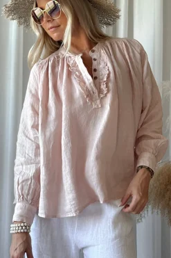 Rosalie pellavapaita, vaaleanpunainen