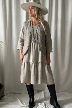 Sarah pellavamekko, natural