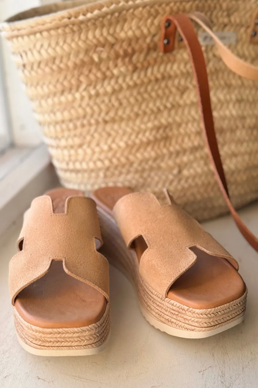 Serra paksupohjaiset pistokkaat, beige