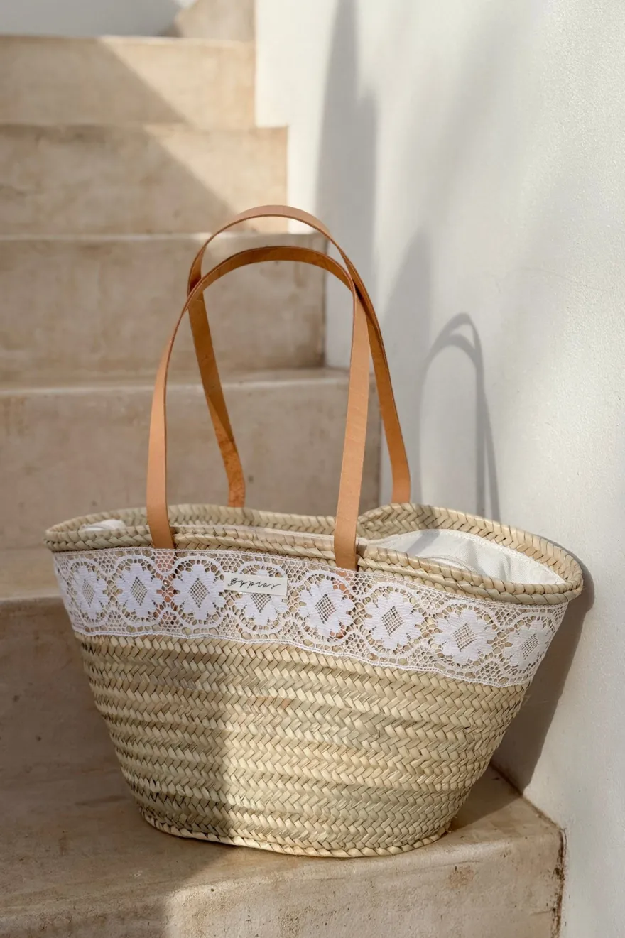 Shabby lace korikassi