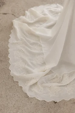Shabby pellavapöytäliina, antique white