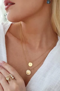 Signature zirkonia double chain, kaulakoru