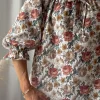 Sofia puuvillapaita, off white cottage floral