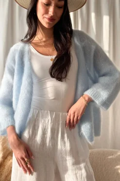 Soft life neuletakki, ice blue