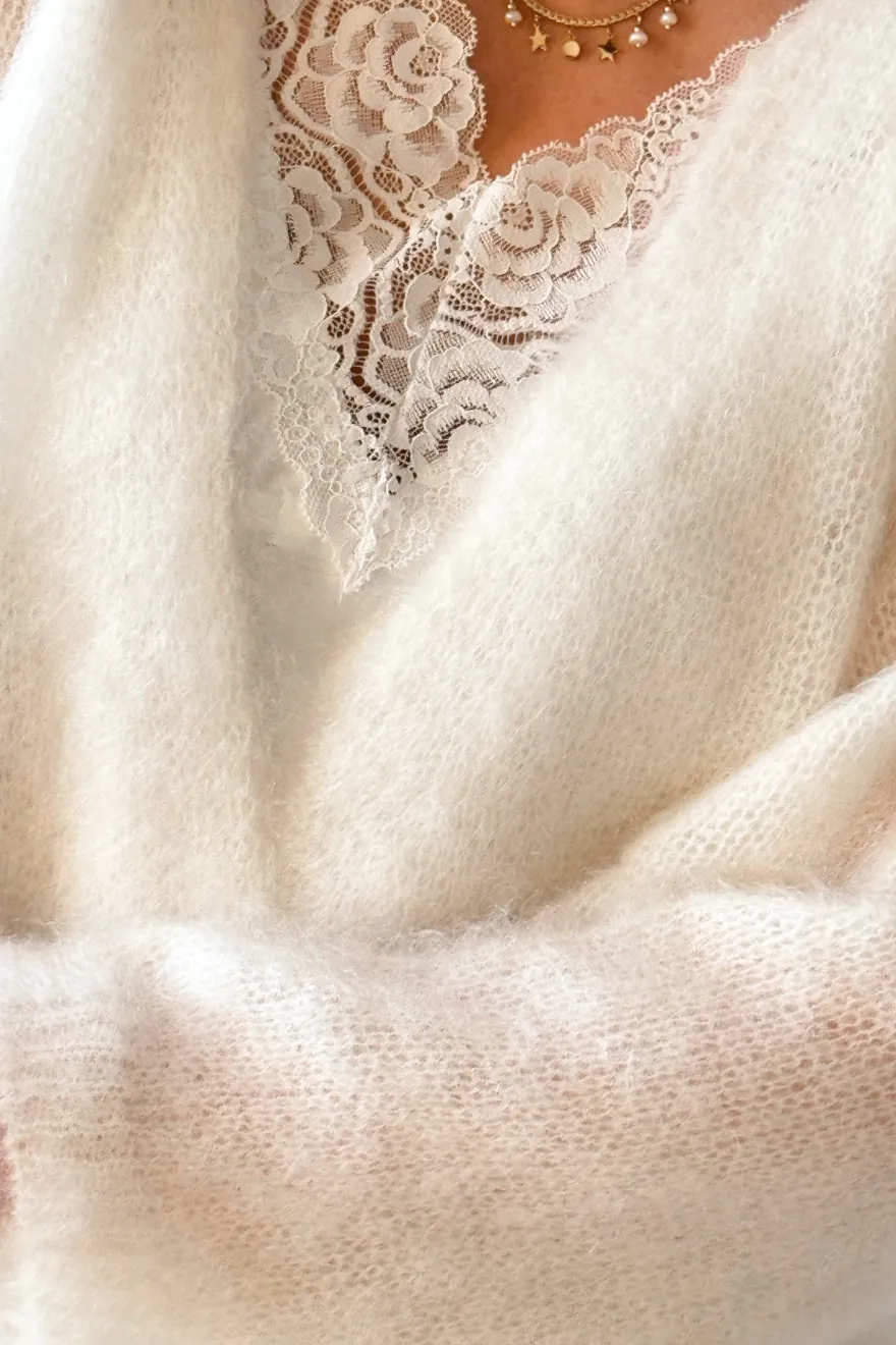 Soft life neuletakki, off white