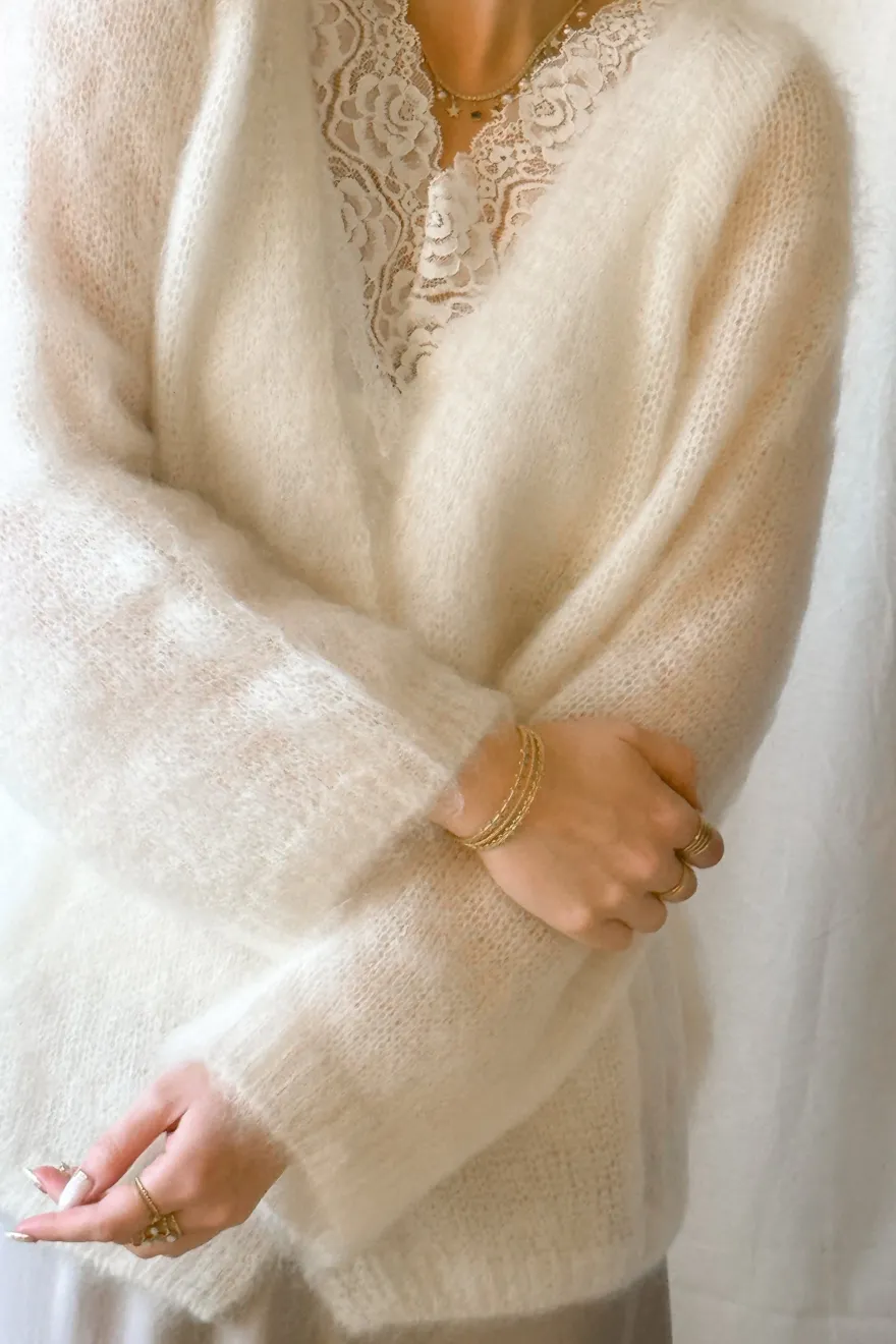 Soft life neuletakki, off white