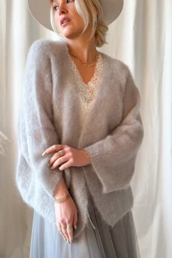 Soft life neuletakki, pearl grey