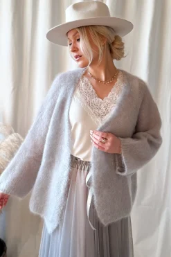 Soft life neuletakki, pearl grey
