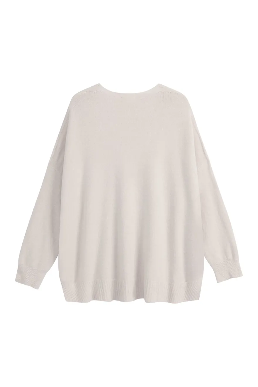 Stay Close neuletakki, light beige