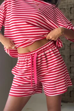 Sun Stripes shortsit, punainen-pinkki
