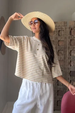 Sun Stripes t-paita, valkoinen-beige