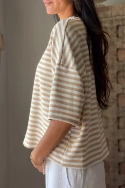 Sun Stripes t-paita, valkoinen-beige
