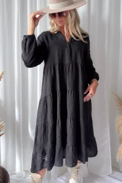 Sylvia pellavamekko, musta