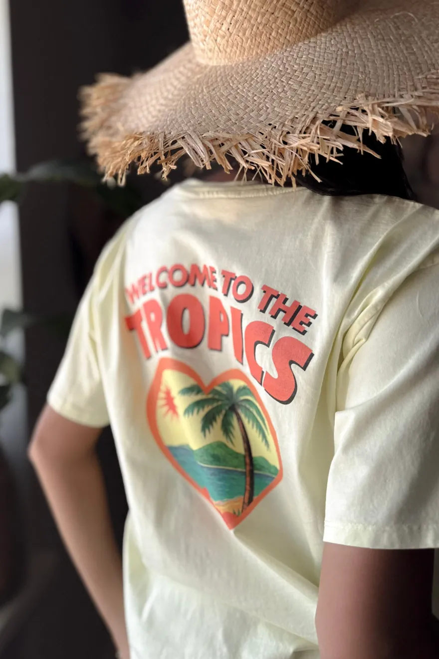 Tropics t-paita, keltainen