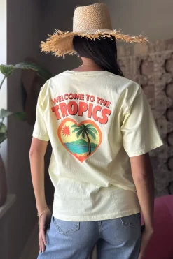 Tropics t-paita, keltainen